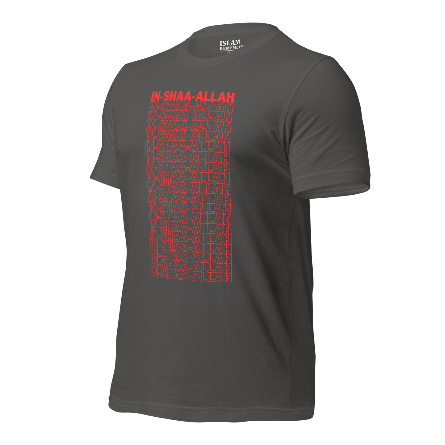 ADULT T-Shirt - INSHAA-ALLAH - Red