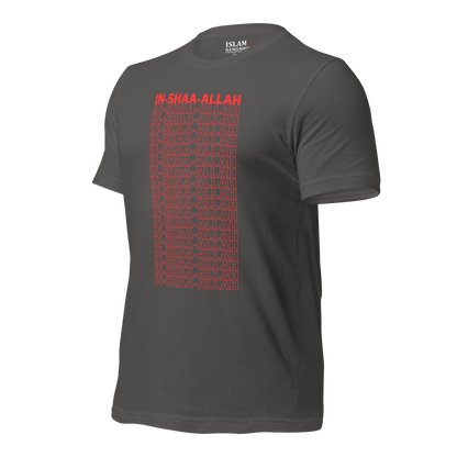 ADULT T-Shirt - INSHAA-ALLAH - Red