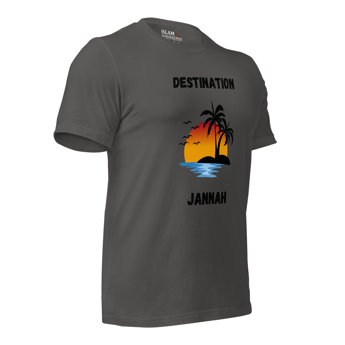 ADULT T-Shirt - DESTINATION JANNAH (Island Collection) - Black