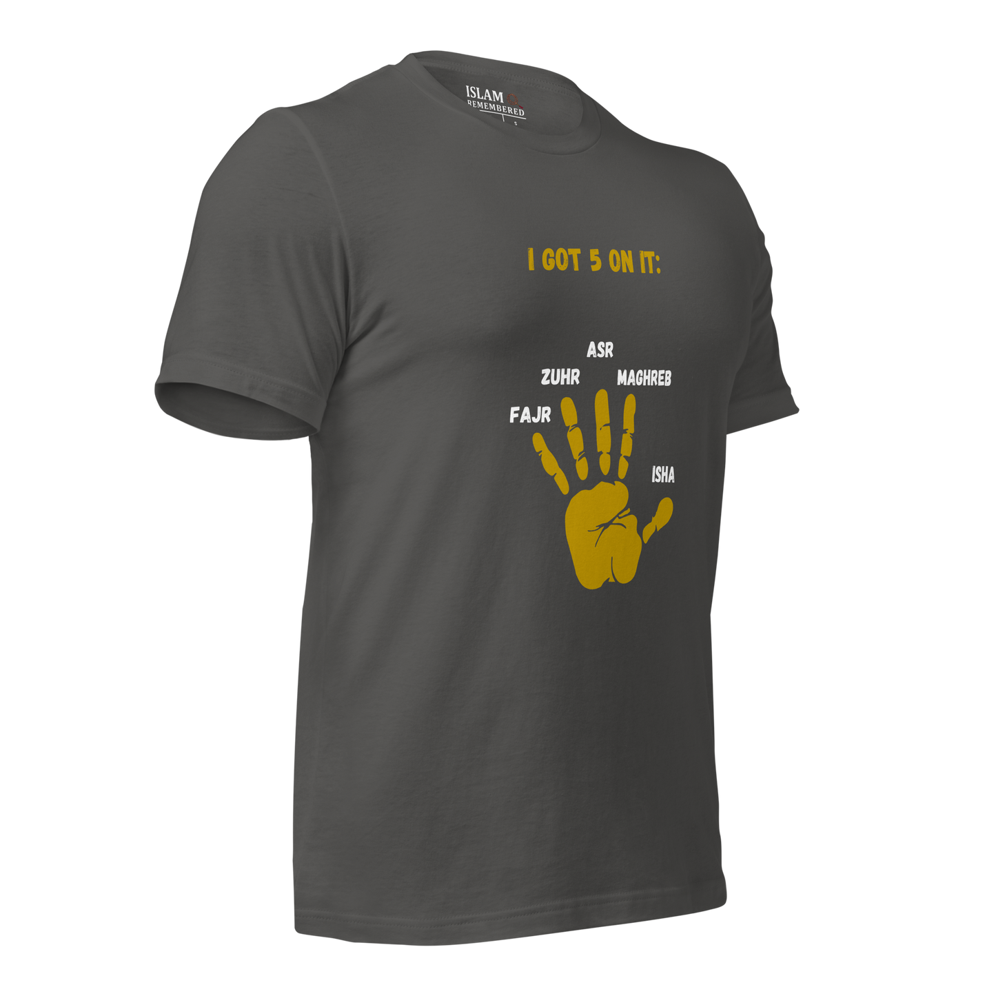 ADULT T-Shirt - I GOT 5 ON IT - Gold/Black