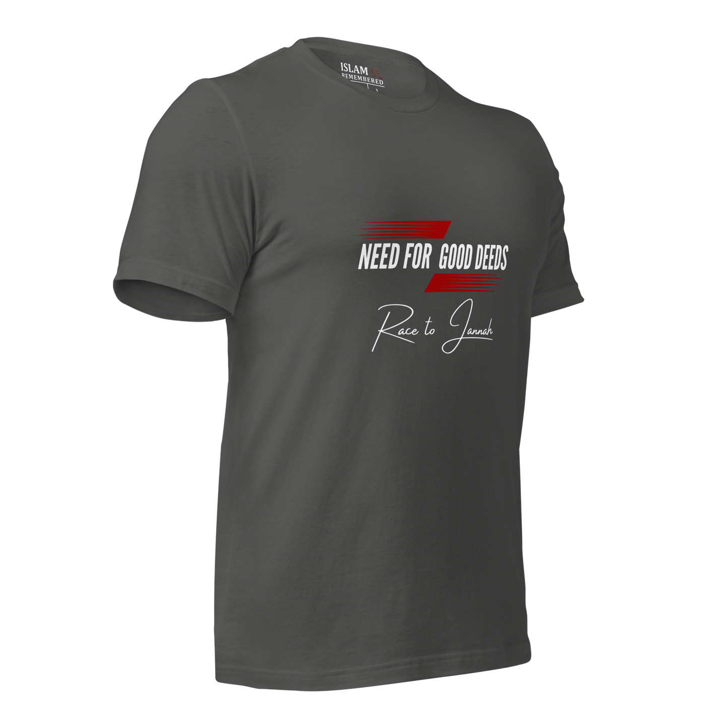 ADULT T-Shirt - NEED FOR GOOD DEEDS - White/Red