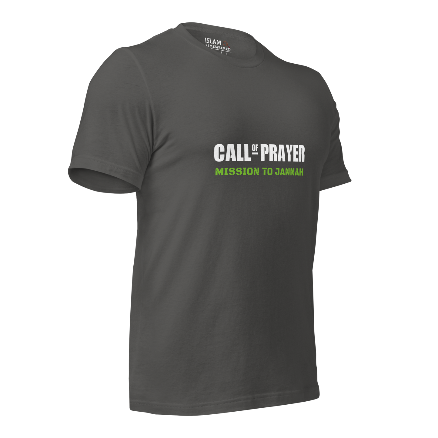 ADULT T-Shirt - CALL OF PRAYER - White/Green