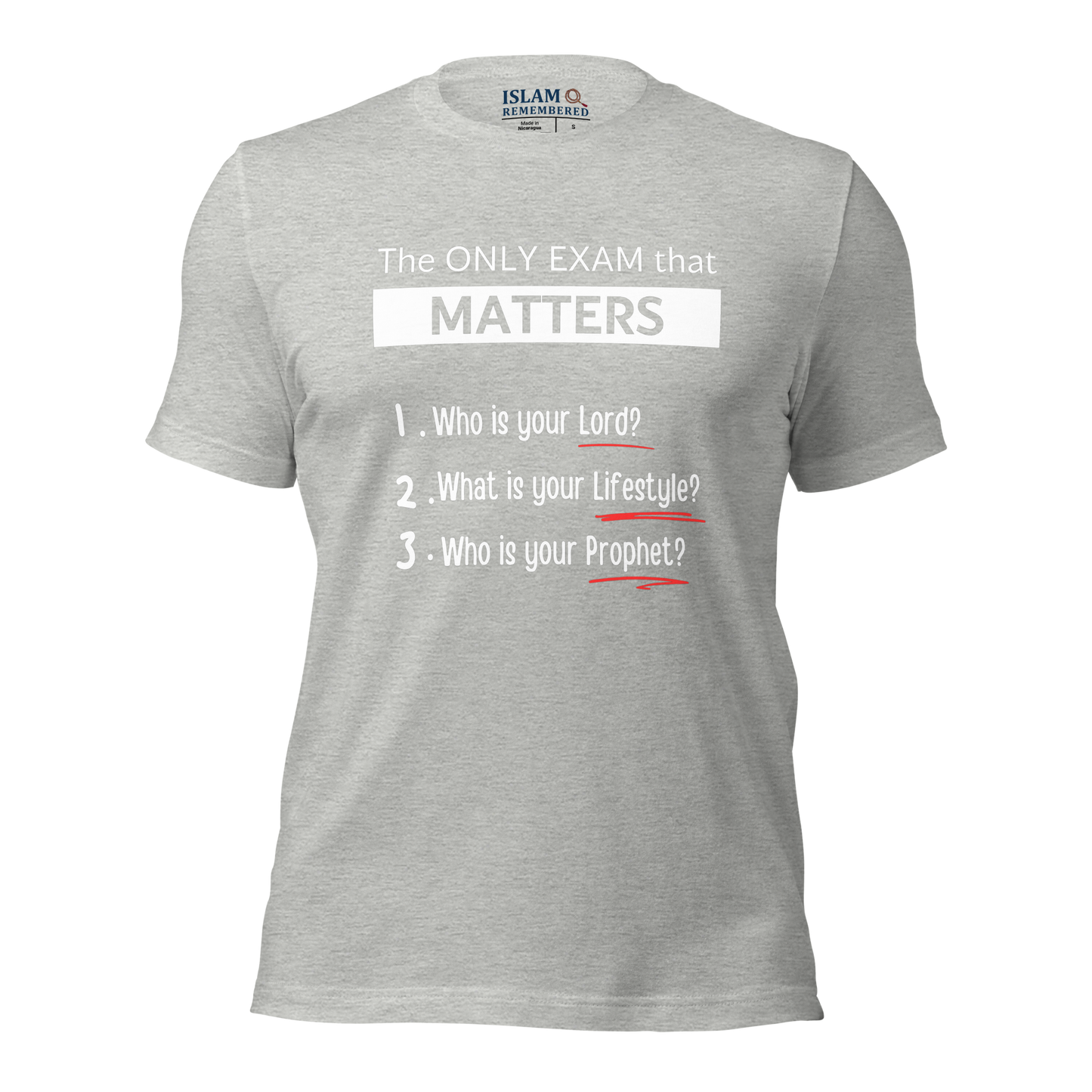 ADULT T-Shirt - ONLY EXAM MATTERS - White