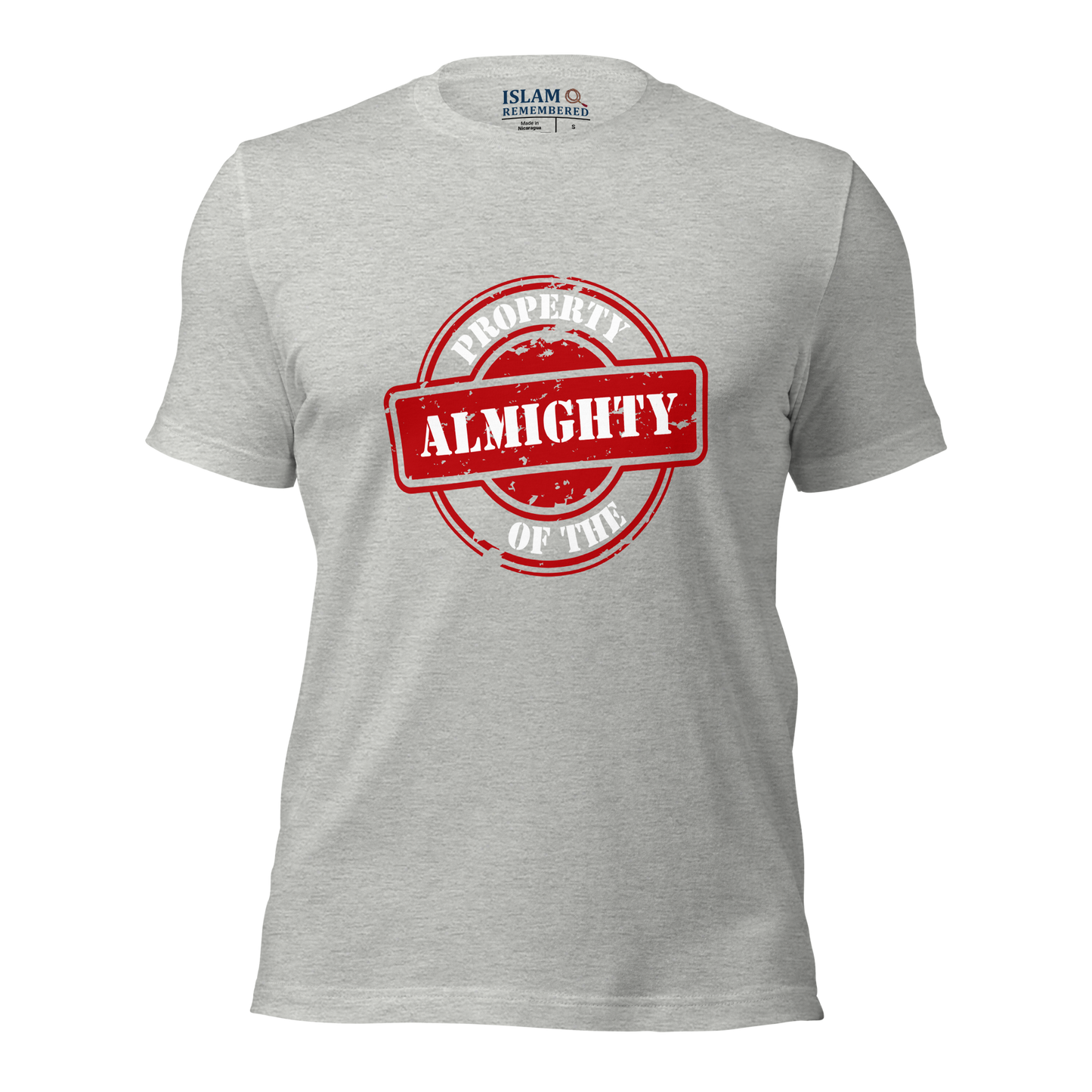 ADULT T-Shirt - PROPERTY OF THE ALMIGHTY - White/White/Red