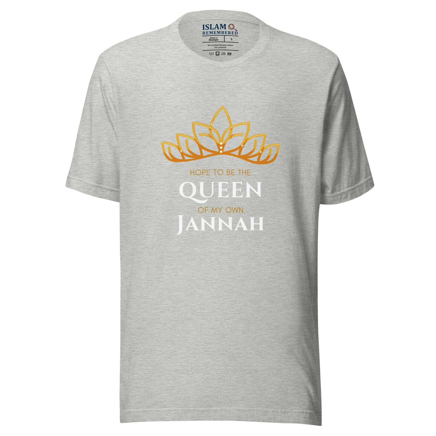 WOMEN's T-Shirt - QUEEN OF MY OWN JANNAH (Tiara) - White