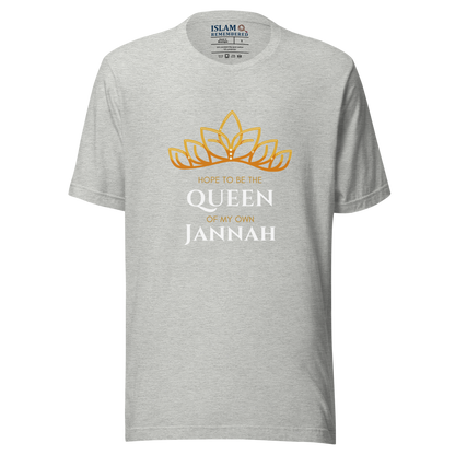 WOMEN's T-Shirt - QUEEN OF MY OWN JANNAH (Tiara) - White