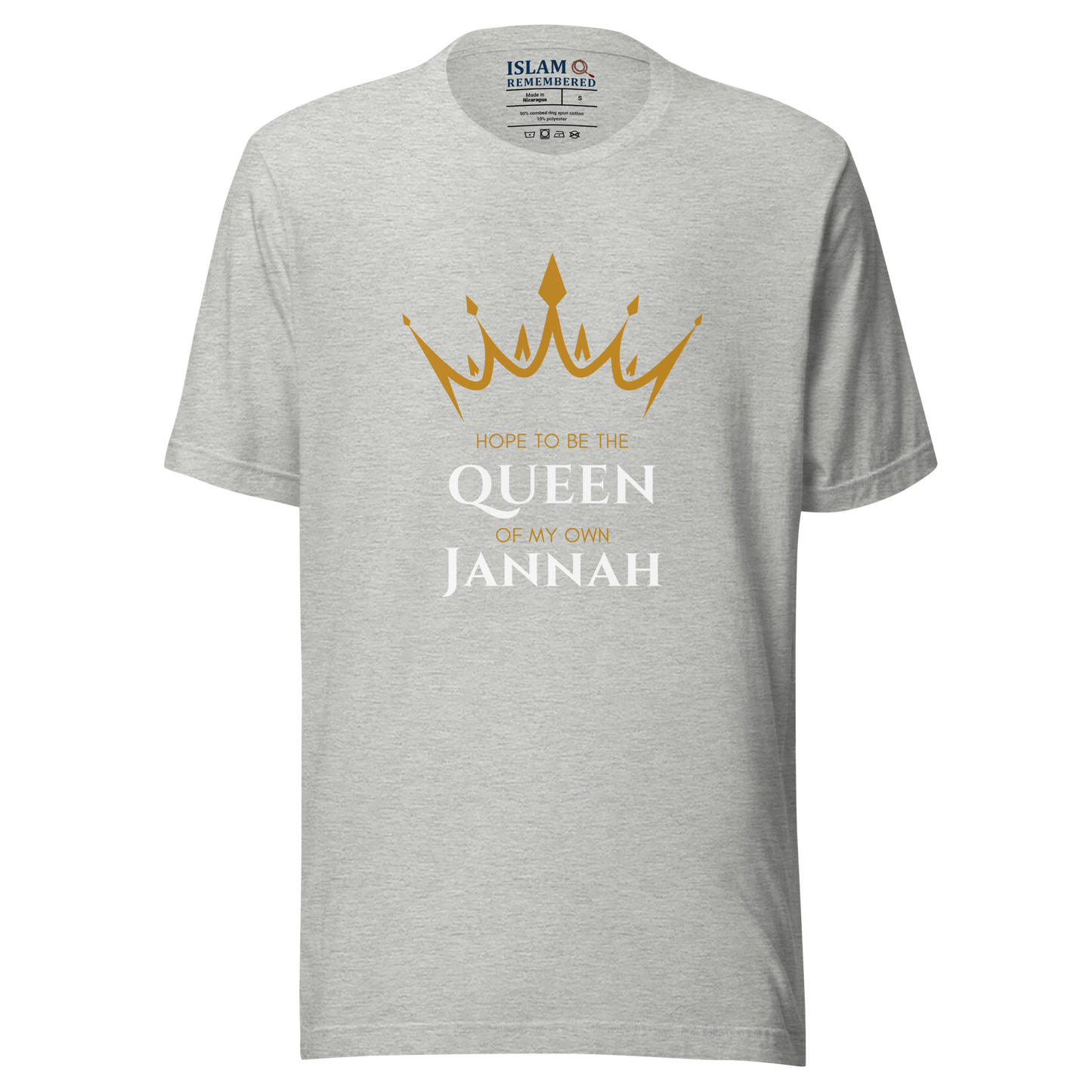 WOMEN's T-Shirt - QUEEN OF MY OWN JANNAH (Crown) - White