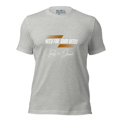 ADULT T-Shirt - NEED FOR GOOD DEEDS - White/Orange