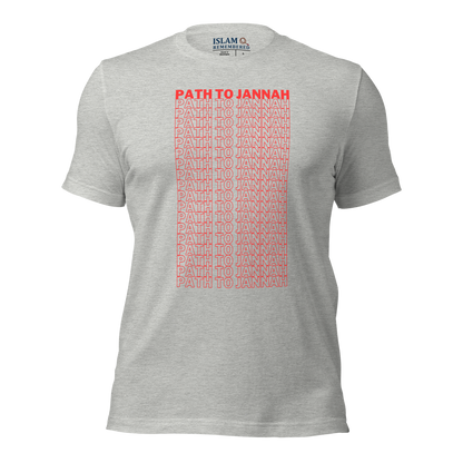 ADULT T-Shirt - PATH TO JANNAH - Red