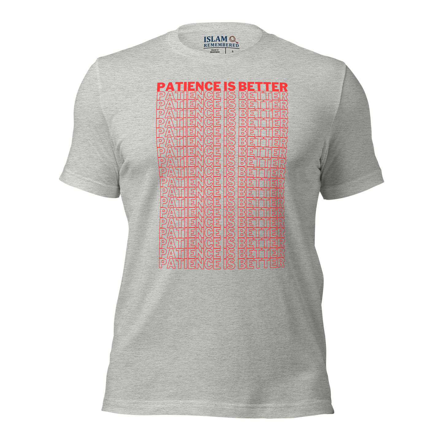 ADULT T-Shirt - PATIENCE IS BETTER - Red