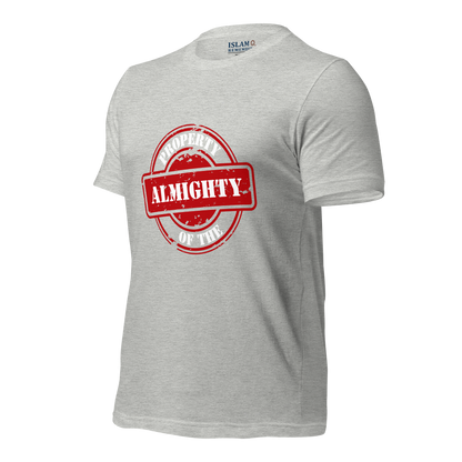 ADULT T-Shirt - PROPERTY OF THE ALMIGHTY - White/White/Red