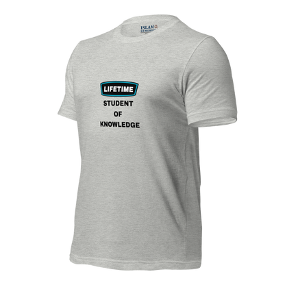 ADULT T-Shirt - LIFETIME STUDENT - Black/Teal