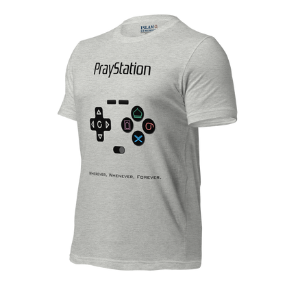 ADULT T-Shirt - PRAYSTATION (All Buttons) - Black