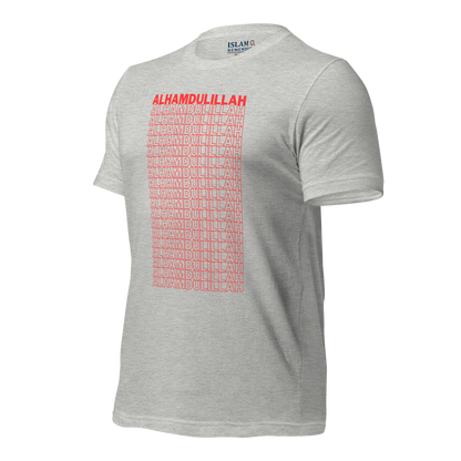 ADULT T-Shirt - ALHAMDULILLAH - Red