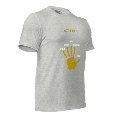 ADULT T-Shirt - I GOT 5 ON IT - Gold/Black