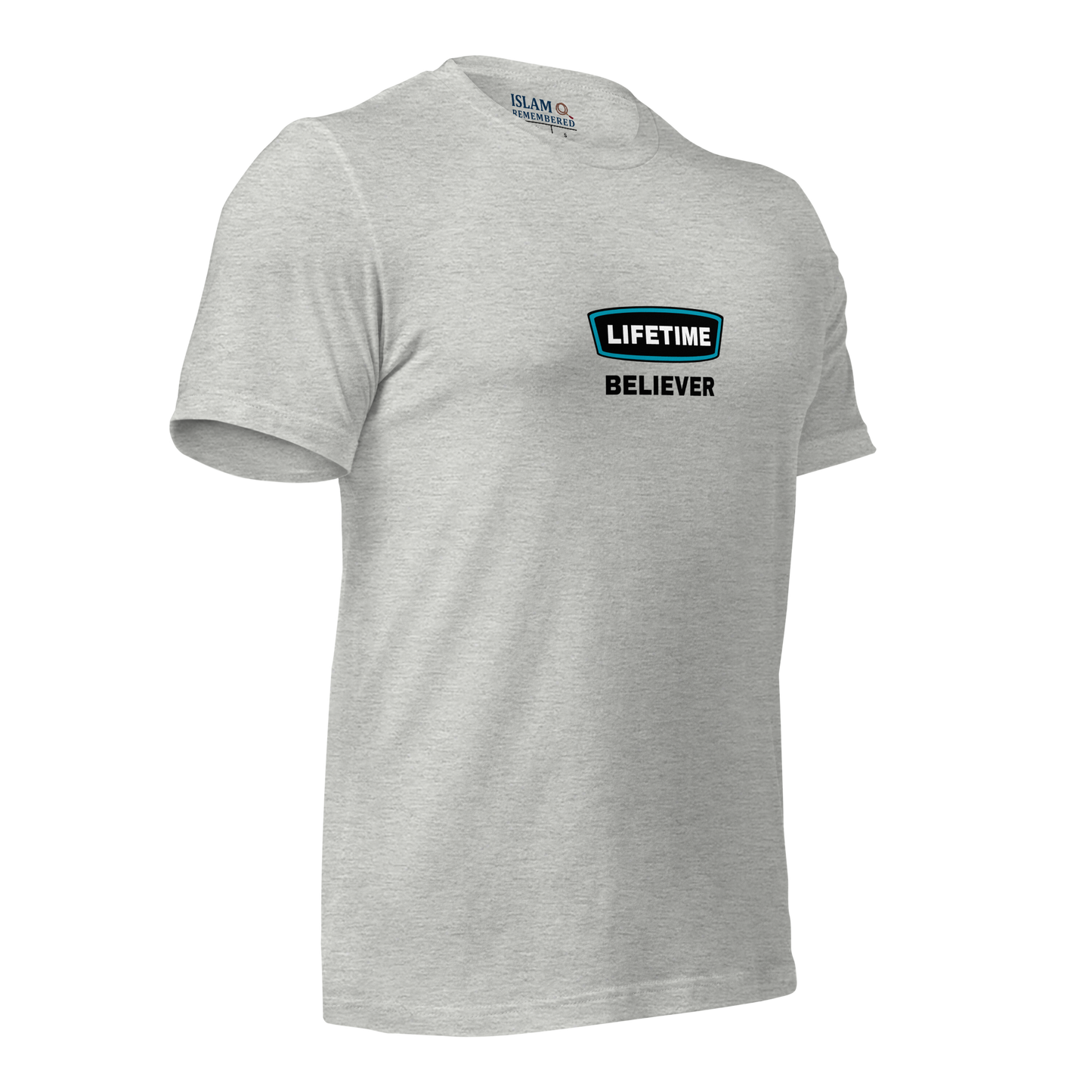 ADULT T-Shirt - LIFETIME BELIEVER - Black/Teal