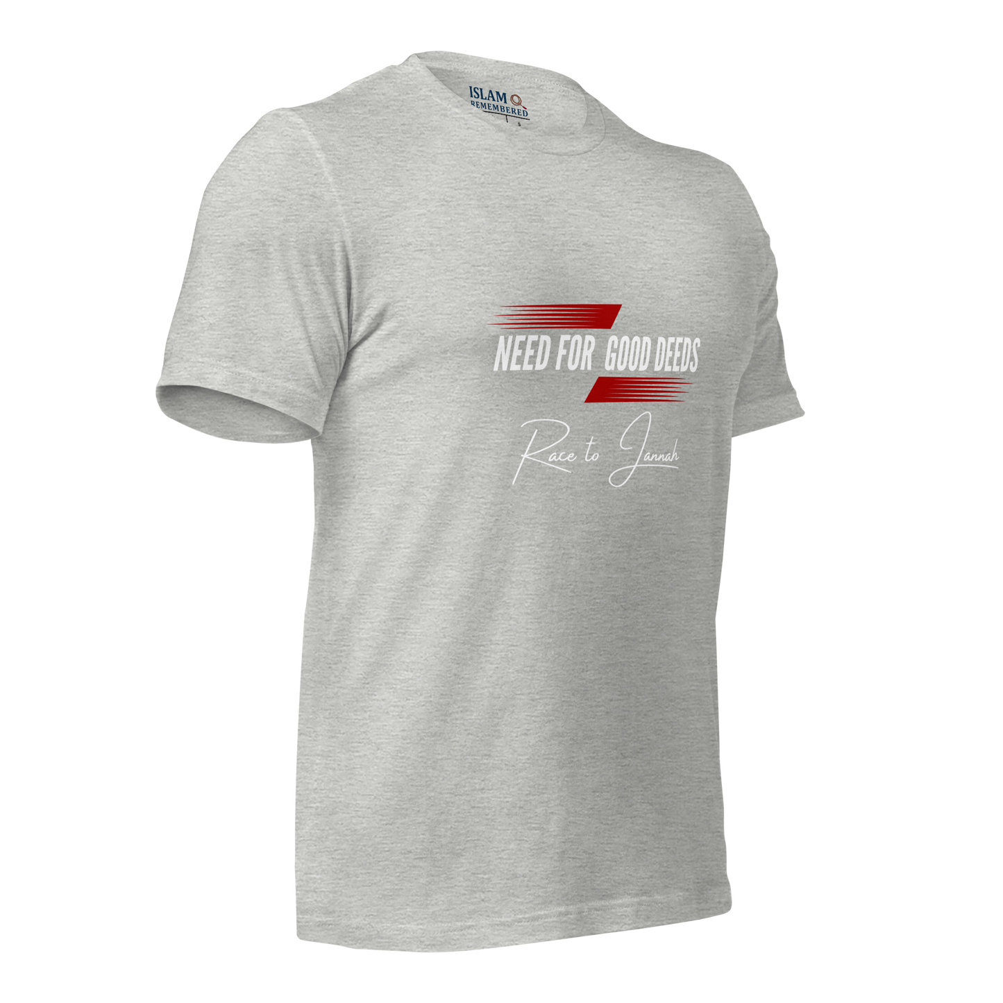 ADULT T-Shirt - NEED FOR GOOD DEEDS - White/Red