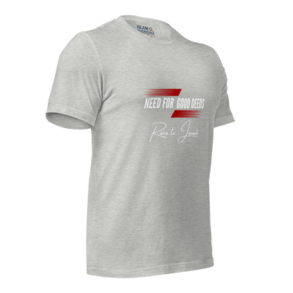 ADULT T-Shirt - NEED FOR GOOD DEEDS - White/Red