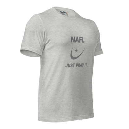 ADULT T-Shirt - NAFL JUST PRAY IT w/ Logo - Silver