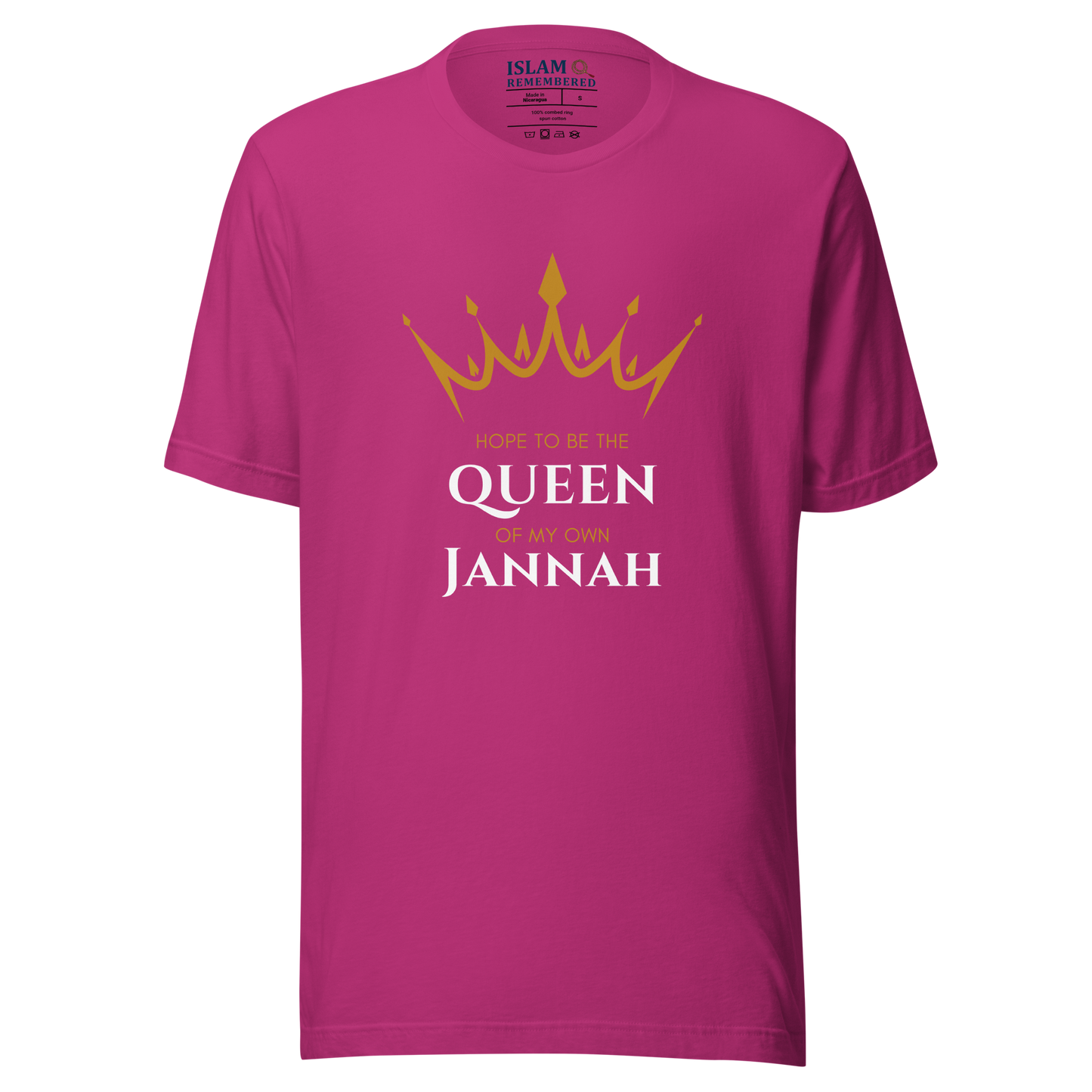 WOMEN's T-Shirt - QUEEN OF MY OWN JANNAH (Crown) - White