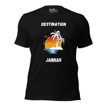 ADULT T-Shirt - DESTINATION JANNAH (Island Collection) - Black