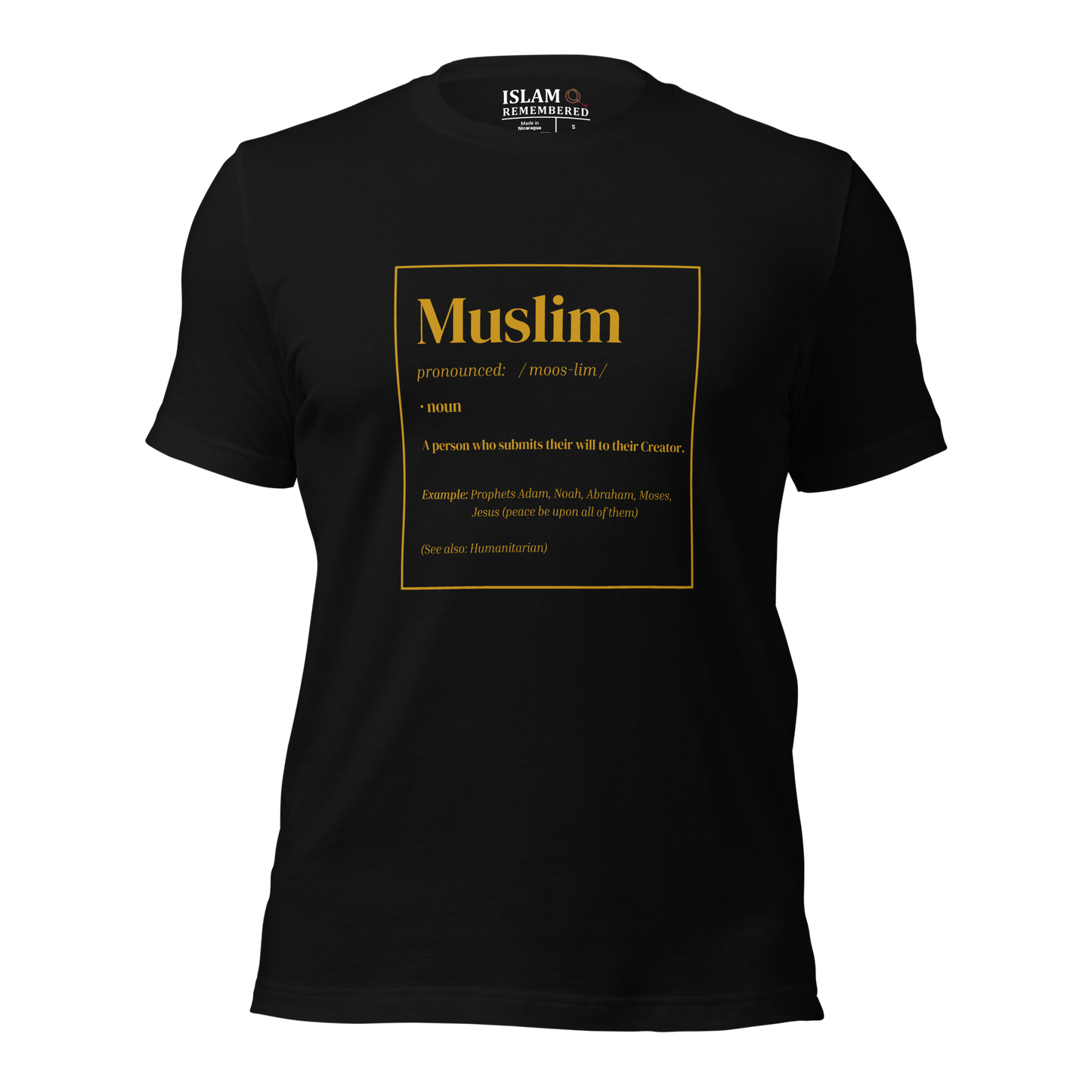 ADULT T-Shirt - MUSLIM DEFINITION - Gold