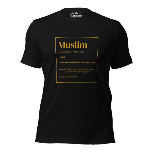 ADULT T-Shirt - MUSLIM DEFINITION - Gold
