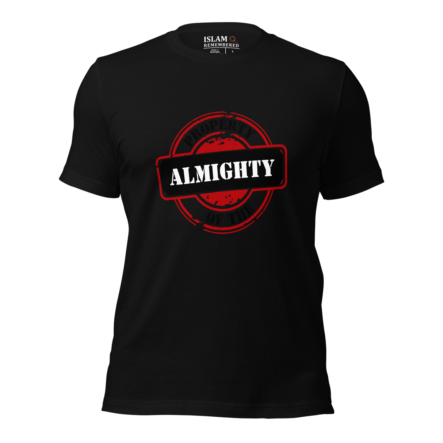 ADULT T-Shirt - PROPERTY OF THE ALMIGHTY - Black/White/Black