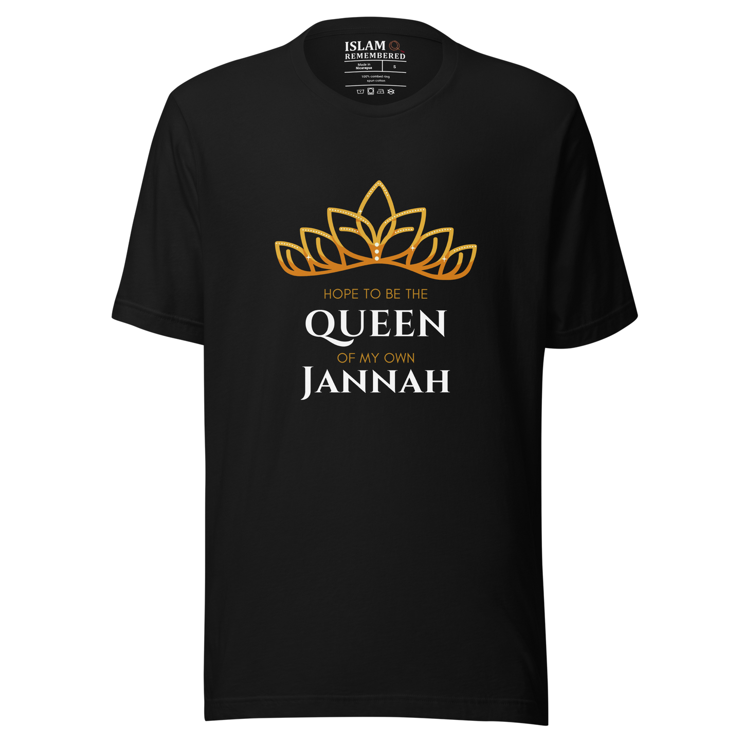 WOMEN's T-Shirt - QUEEN OF MY OWN JANNAH (Tiara) - White