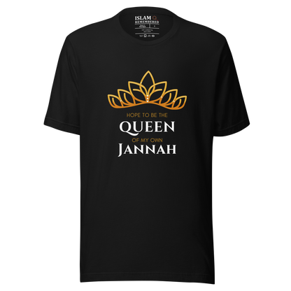 WOMEN's T-Shirt - QUEEN OF MY OWN JANNAH (Tiara) - White