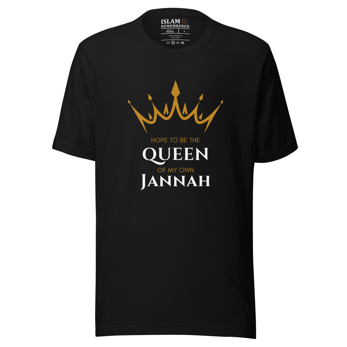 WOMEN's T-Shirt - QUEEN OF MY OWN JANNAH (Crown) - White