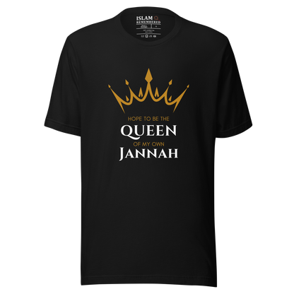 WOMEN's T-Shirt - QUEEN OF MY OWN JANNAH (Crown) - White