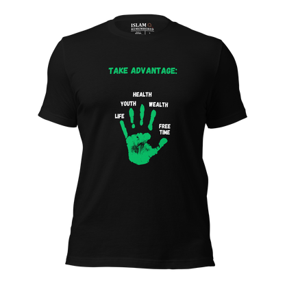 ADULT T-Shirt - ADVANTAGE - Green/White