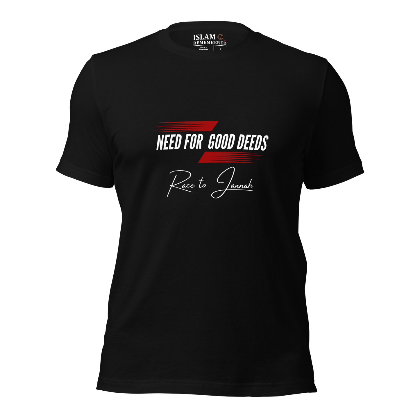 ADULT T-Shirt - NEED FOR GOOD DEEDS - White/Red