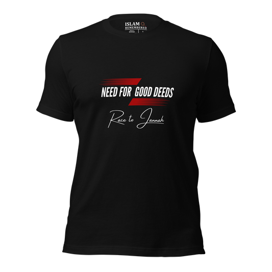 ADULT T-Shirt - NEED FOR GOOD DEEDS - White/Red