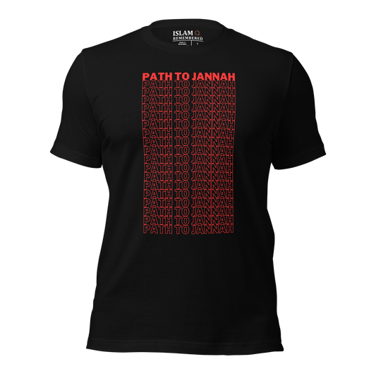 ADULT T-Shirt - PATH TO JANNAH - Red