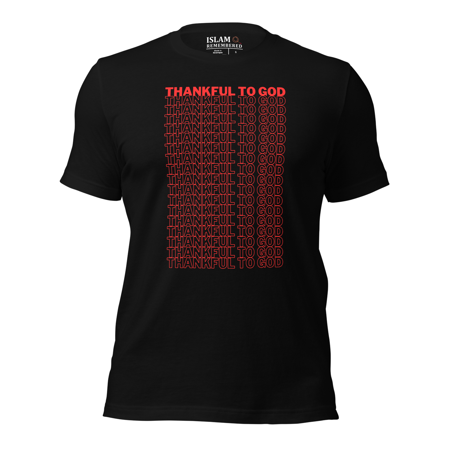 ADULT T-Shirt - THANKFUL TO GOD - Red