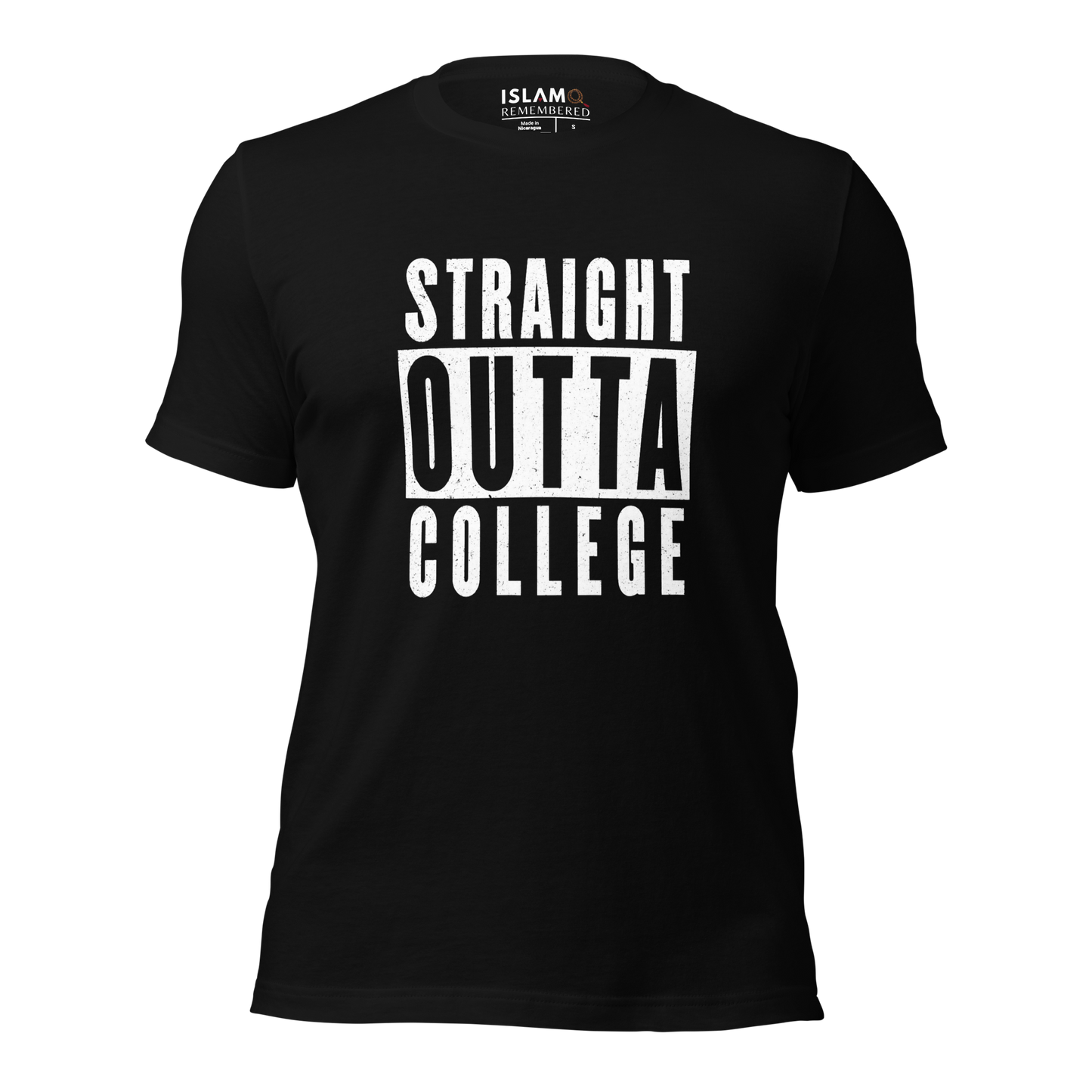 ADULT T-Shirt - STRAIGHT OUTTA COLLEGE