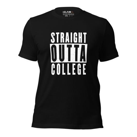 ADULT T-Shirt - STRAIGHT OUTTA COLLEGE