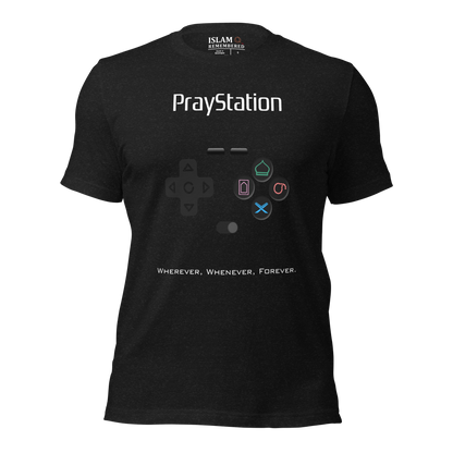 ADULT T-Shirt - PRAYSTATION (All Buttons) - White