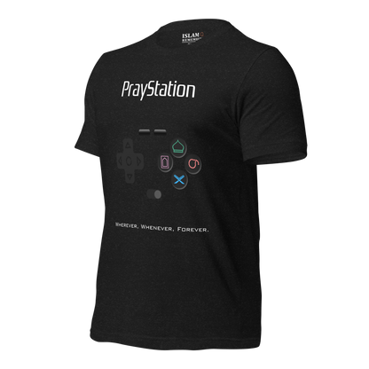 ADULT T-Shirt - PRAYSTATION (All Buttons) - White