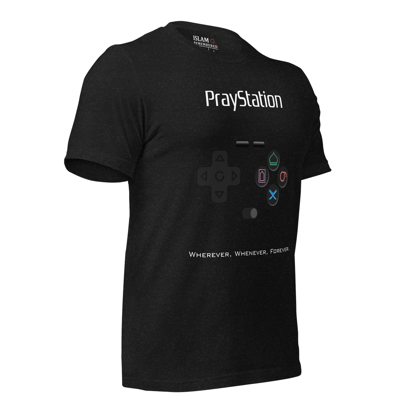 ADULT T-Shirt - PRAYSTATION (All Buttons) - White