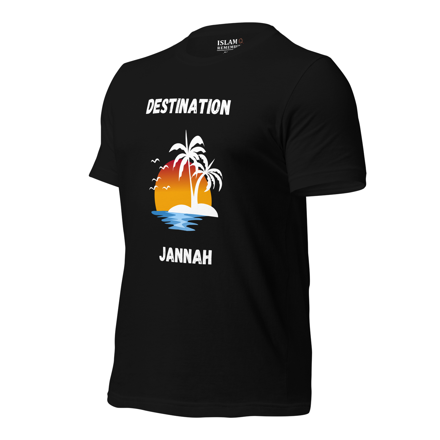 ADULT T-Shirt - DESTINATION JANNAH (Island Collection) - Black