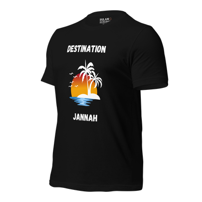 ADULT T-Shirt - DESTINATION JANNAH (Island Collection) - Black