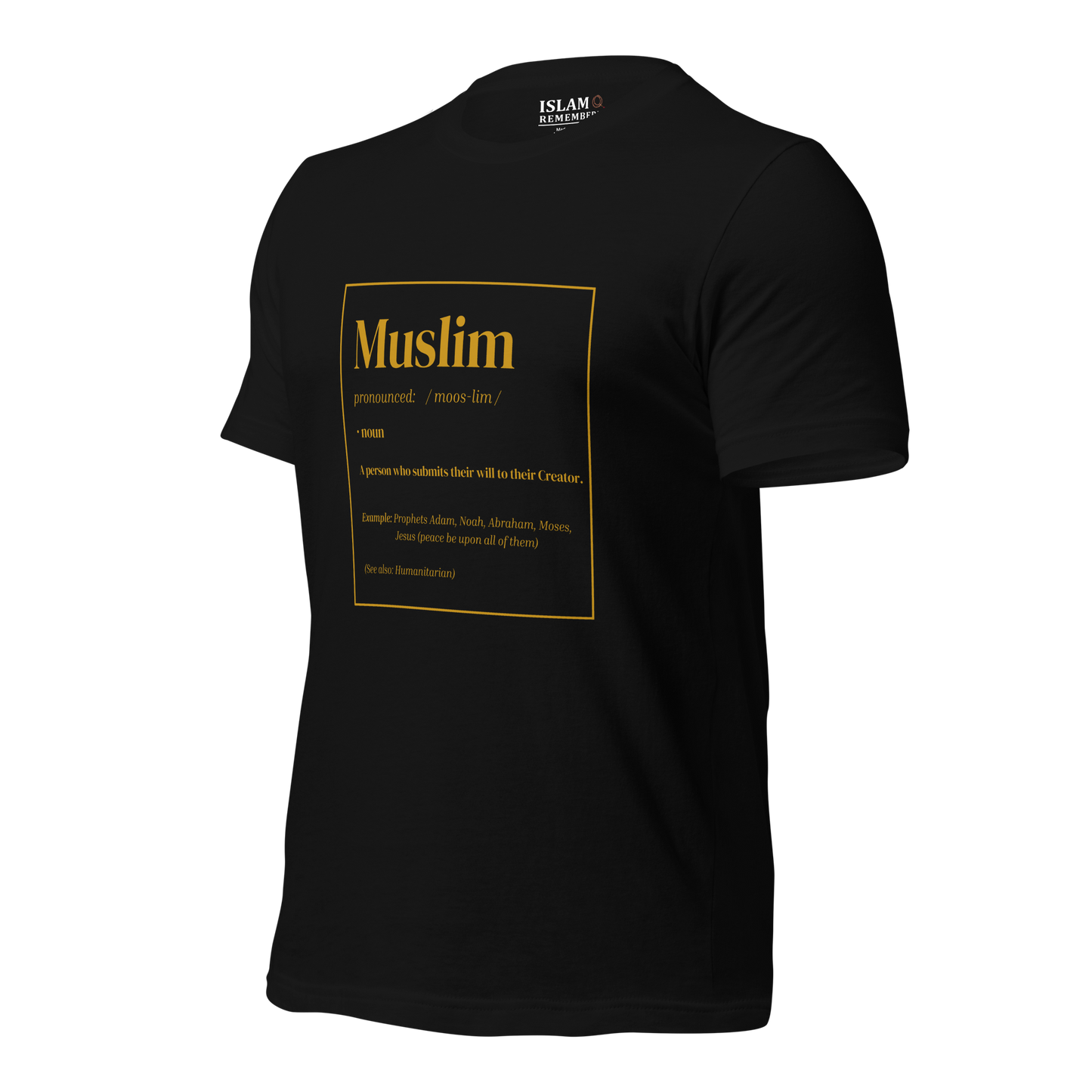 ADULT T-Shirt - MUSLIM DEFINITION - Gold