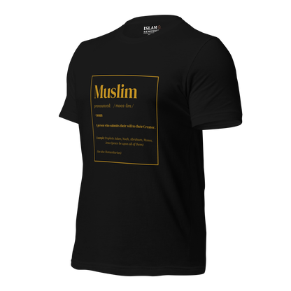 ADULT T-Shirt - MUSLIM DEFINITION - Gold