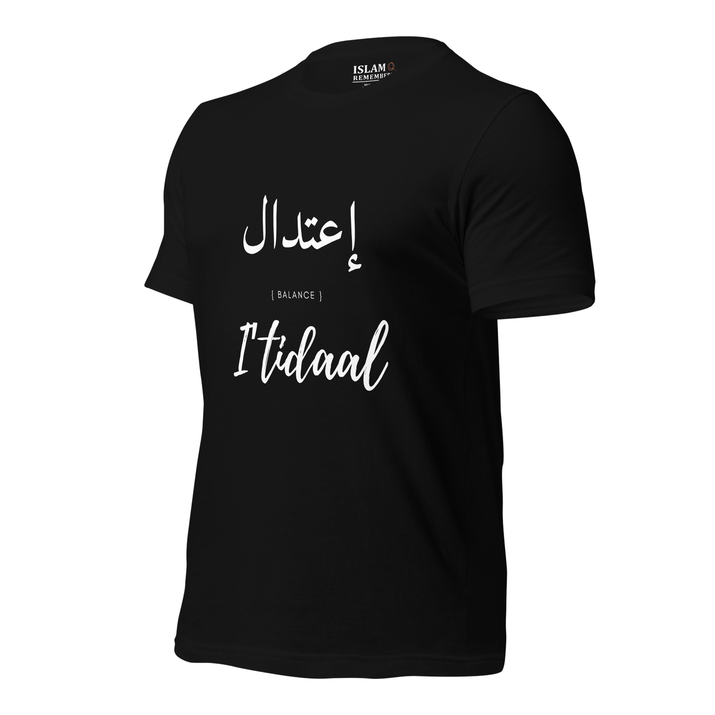 ADULT T-Shirt - I'TIDAAL (BALANCE) Arabic/English - White