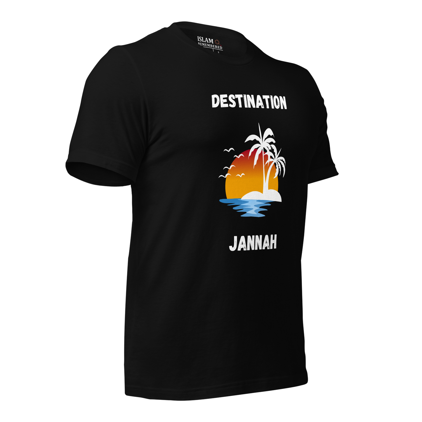 ADULT T-Shirt - DESTINATION JANNAH (Island Collection) - Black