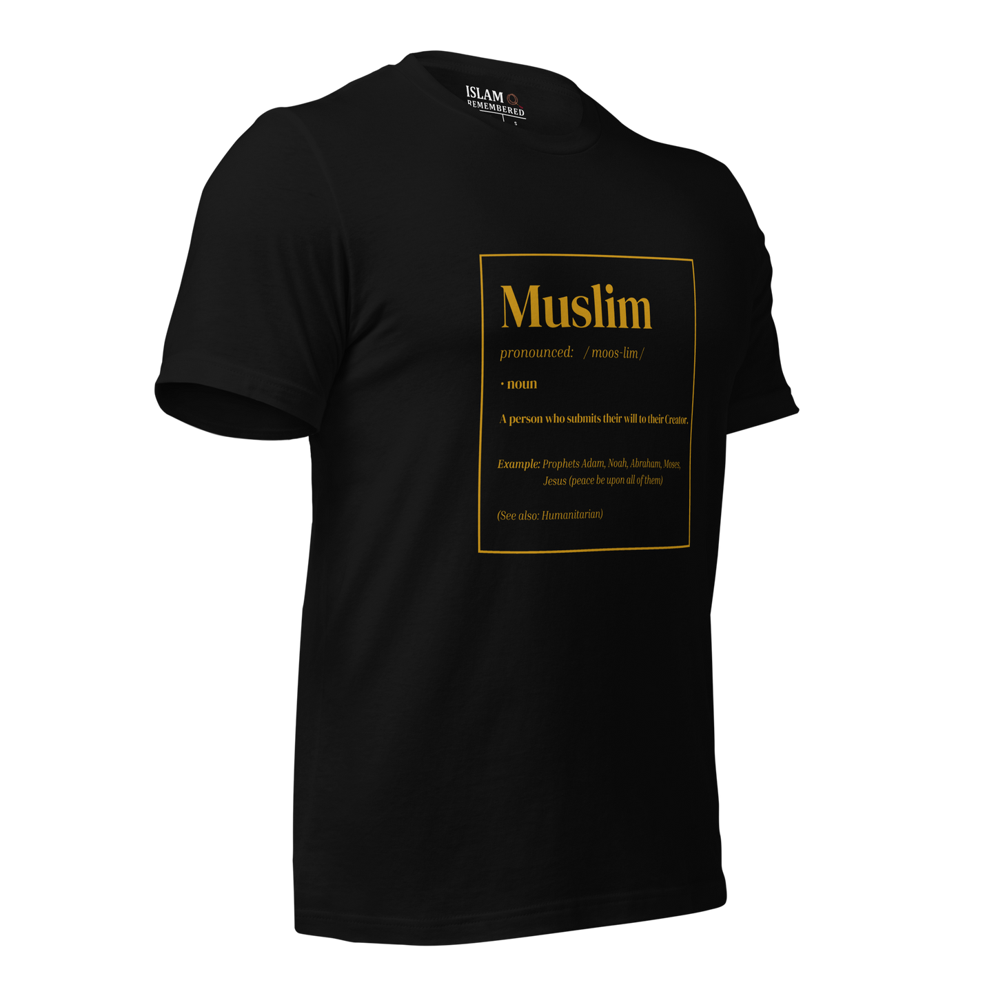 ADULT T-Shirt - MUSLIM DEFINITION - Gold