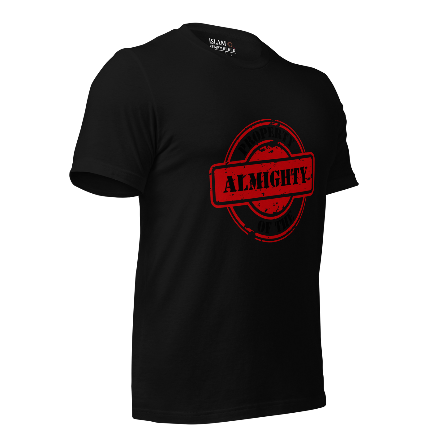 ADULT T-Shirt - PROPERTY OF THE ALMIGHTY - Black/Black/Red